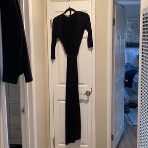 Black Maxi Wrap dress
